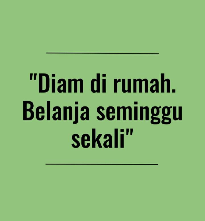 Belanja Seminggu Sekali